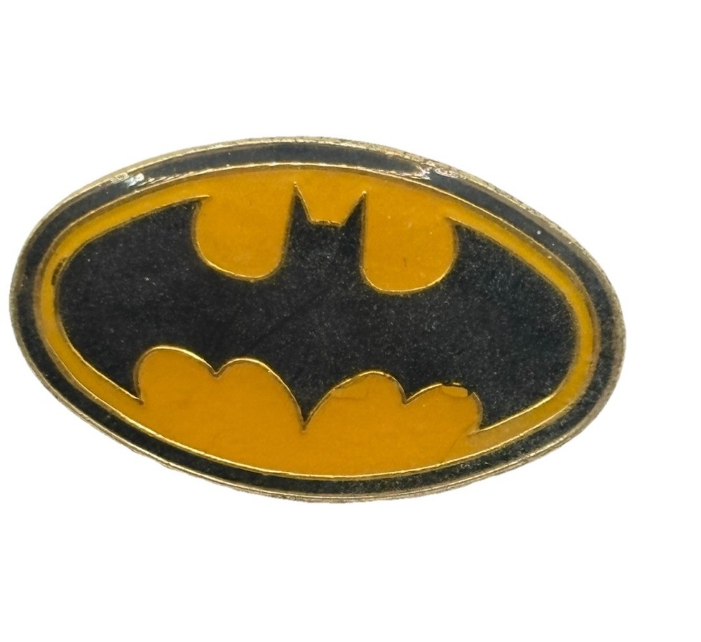 Vintage Batman DC Comics Logo Lapel Pin New York World Fair 1964