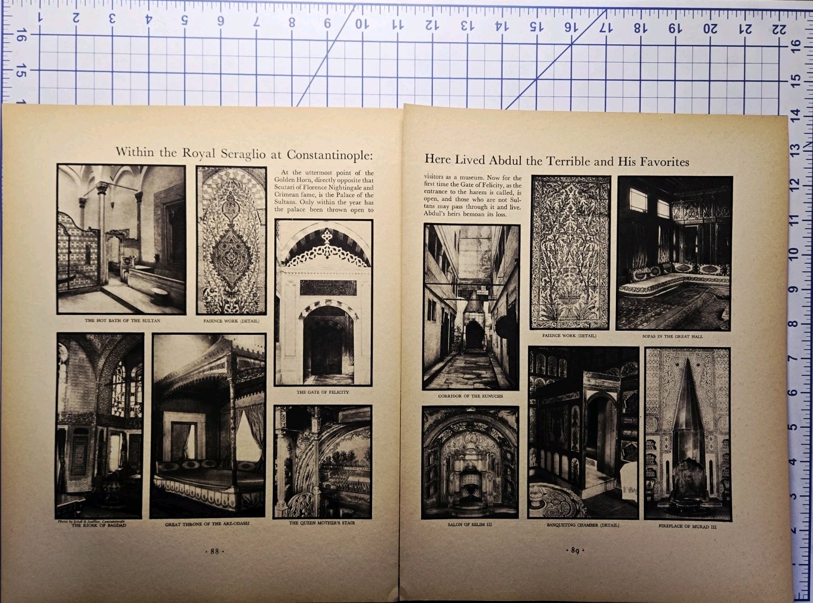 1930 Royal Seraglio at Constantinople Magazine Illustration - Abdul the Terrible