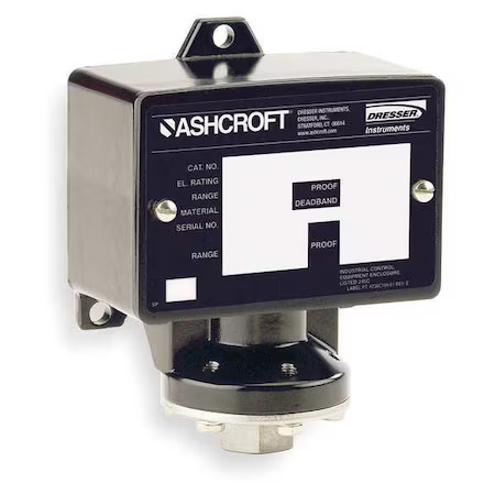 Ashcroft B424bxcylm3000 Pressure Switch, Standard, Spdt, 4 Ports, 1/4" Fnpt,