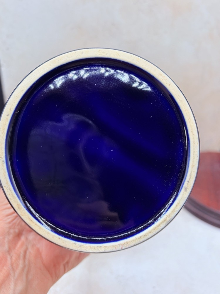 Cobalt Ceramic Coffee Grinder Made in Italy