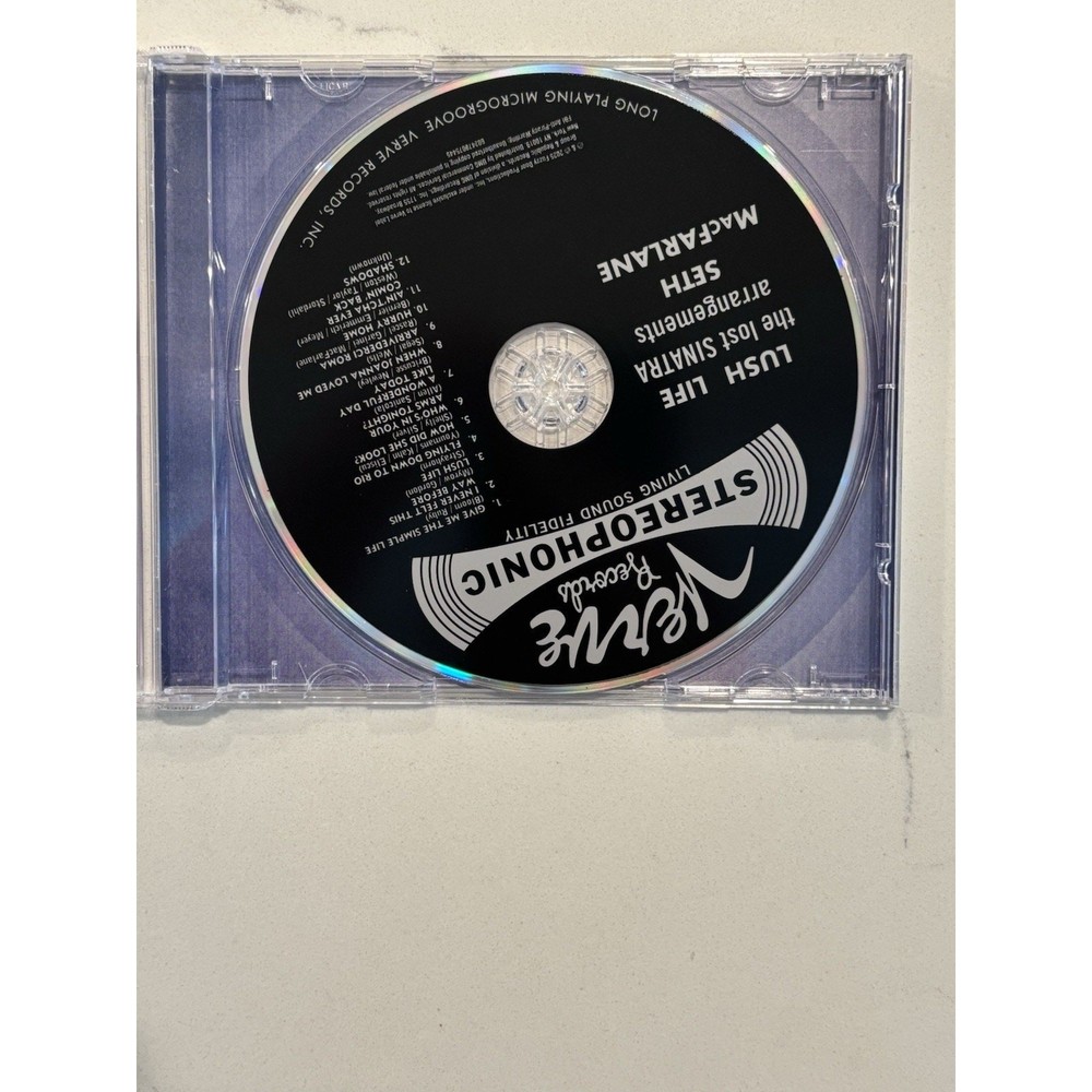Seth MacFarlane Signed CD Insert - Lush Life - The Lost Sinatra Arrangements #3