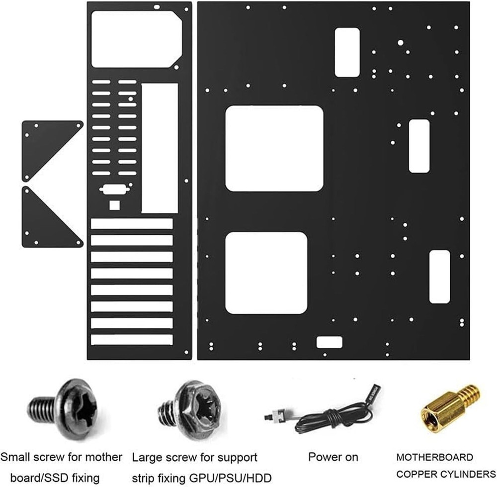 Versatile Gaming PC Case - Supports E-ATX/ATX/ITX with Efficient Cooling