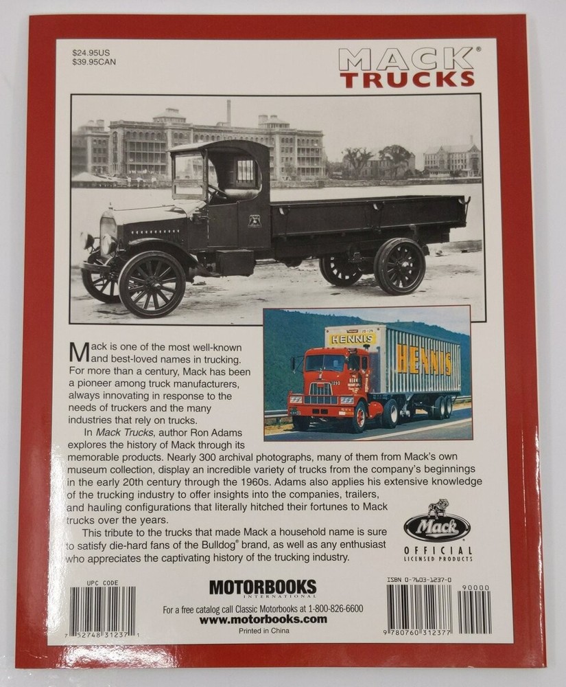 Mack Trucks Paperback Book By Ron Adams EX
