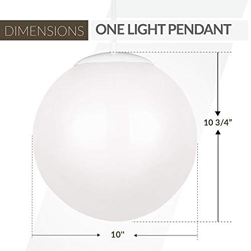 Generation Lighting 6020-15 Leo Globe One-Light Pendant Hanging Modern