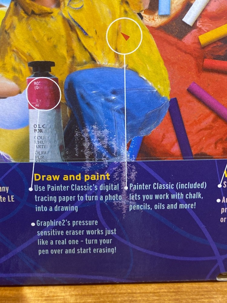 Wacom Graphire 2 Graphics Art Tablet Pen and Mouse