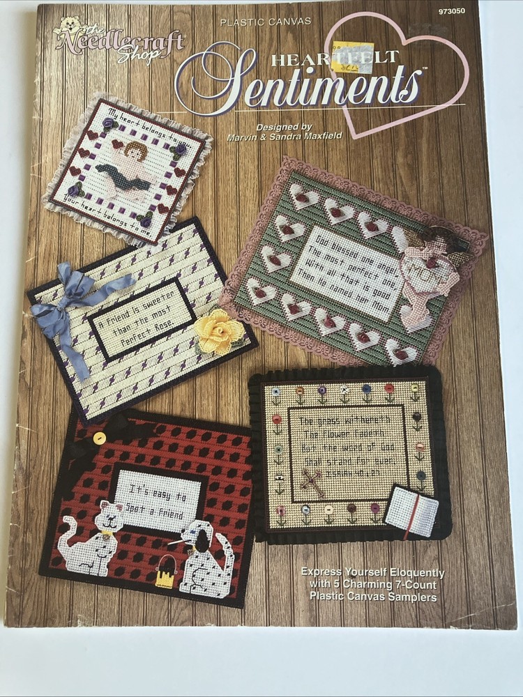 The Needlecraft Shop Heartfelt Sentiments Plastic Canvas Booklet 973050