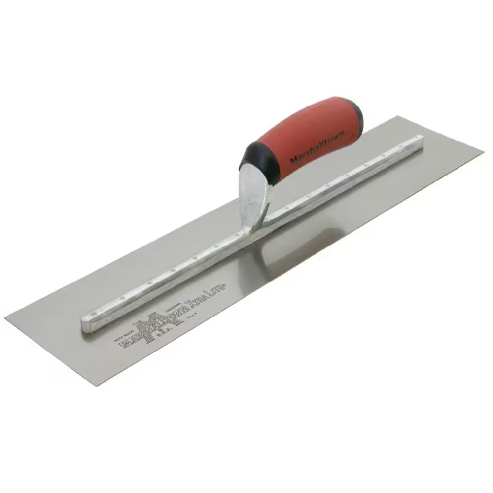 20 In. X 4 In. Finishing Trowel - Curved Durasoft Handle