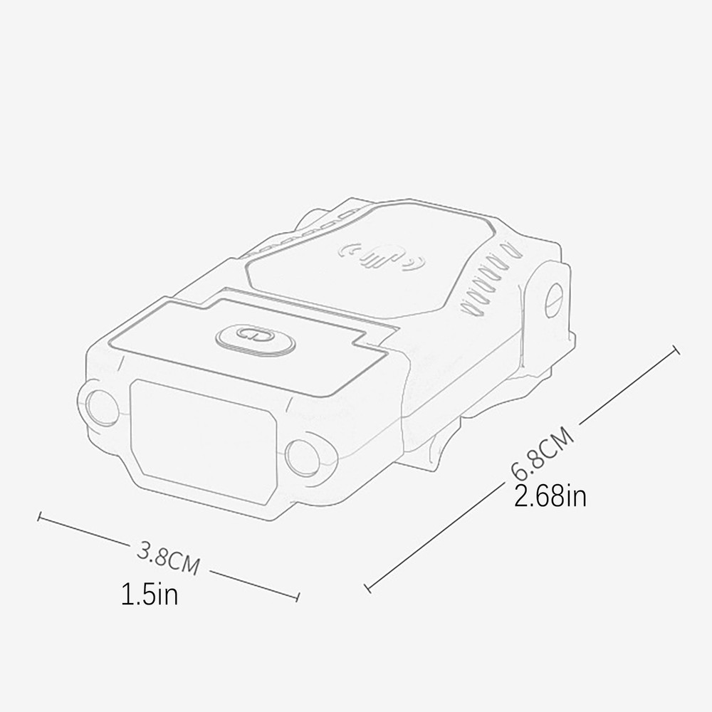 Waterproof Lightweight Type-C Rechargeable Induction Clip On Cap LED-Headlamp