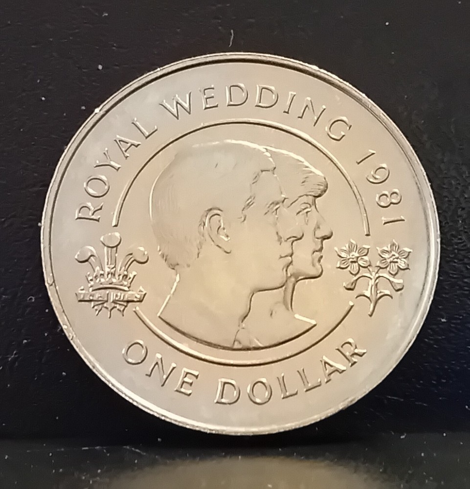 1981 UK Prince Charles & Lady Diana Royal Wedding - Bermuda $1