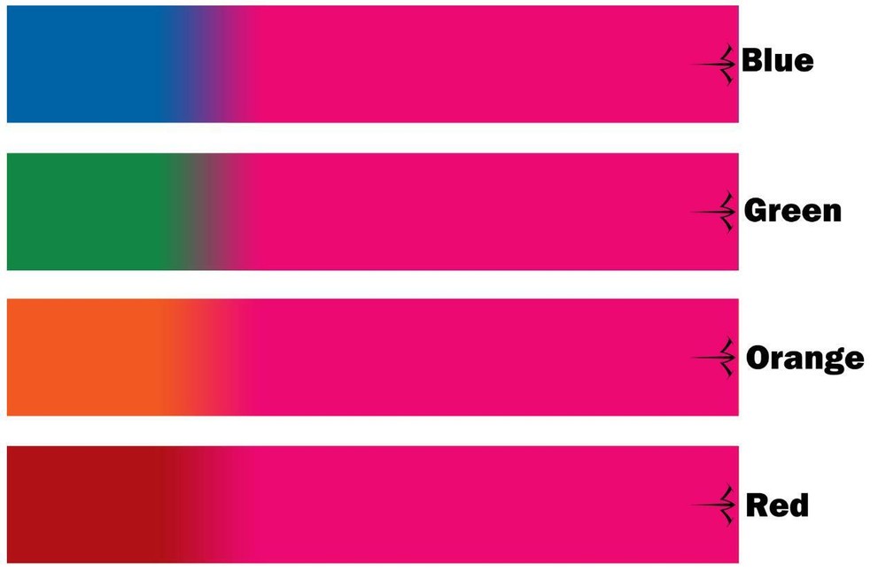 White Water Archery Pink Fade Solid 1 Arrow Wraps 15 Pc Pack Multiple Colors