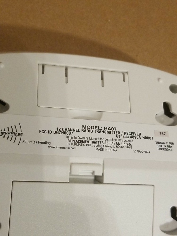 Intermatic Home Settings Master Programmer Remote Controller HA07