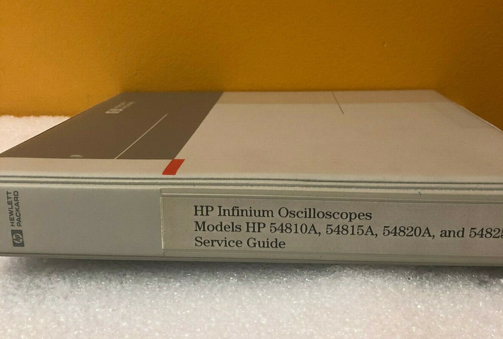 HP 54810-99004 54810A/15A/20A/25A Infinium Oscilloscope Service Guide