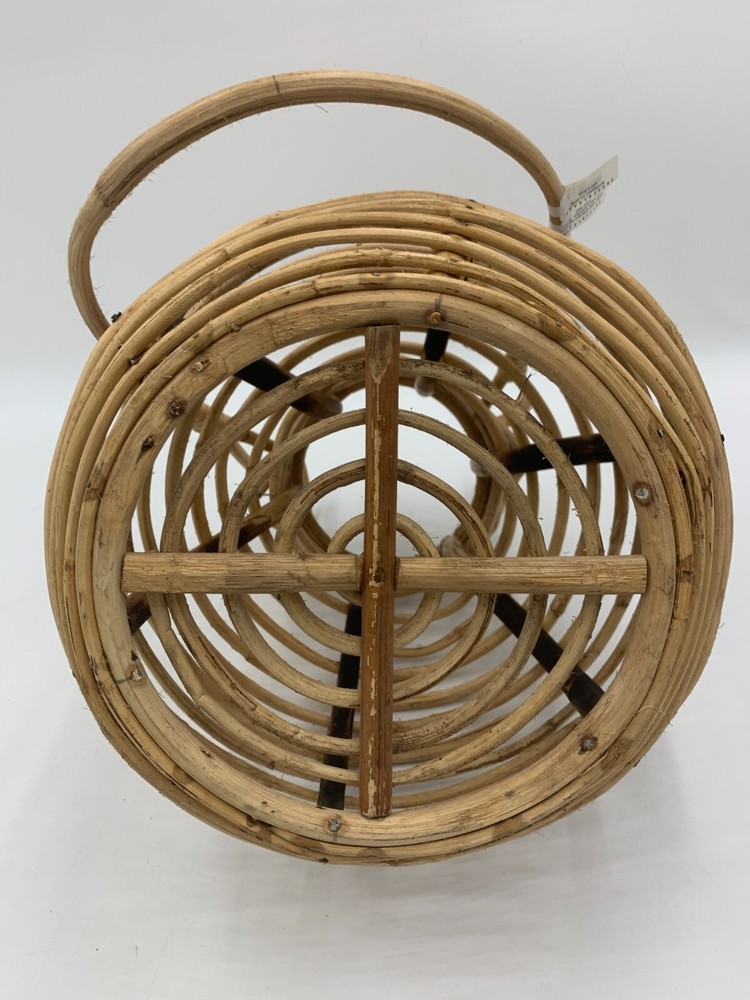 Pottery Barn Riley Rattan Rustic Lantern Medium 12" H #U448