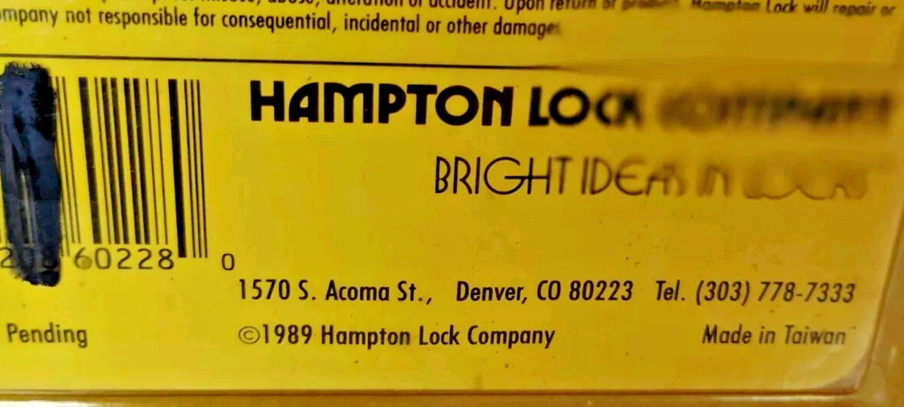 Hampton Dial Combination Lock - Red -Plus Secret Compartment - NOS 1989 Vtg 2”