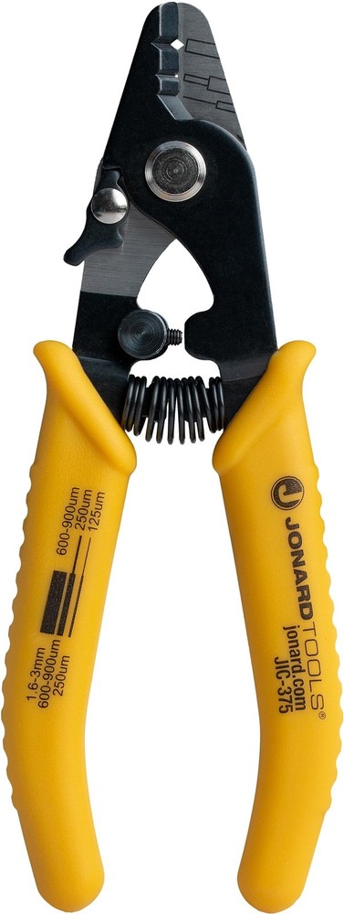 Jonard Tools JIC-375 Three Hole Fiber Optic Stripper – Оne Расk, Yellow