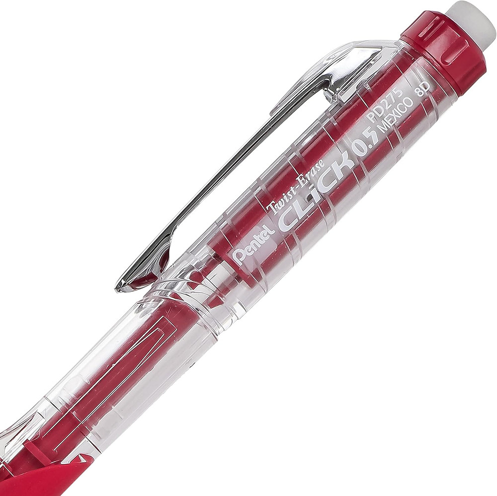 Twist-Erase Click Mechanical Pencil, (0.5mm), Assorted Barrels, 2 Eraser Refi...