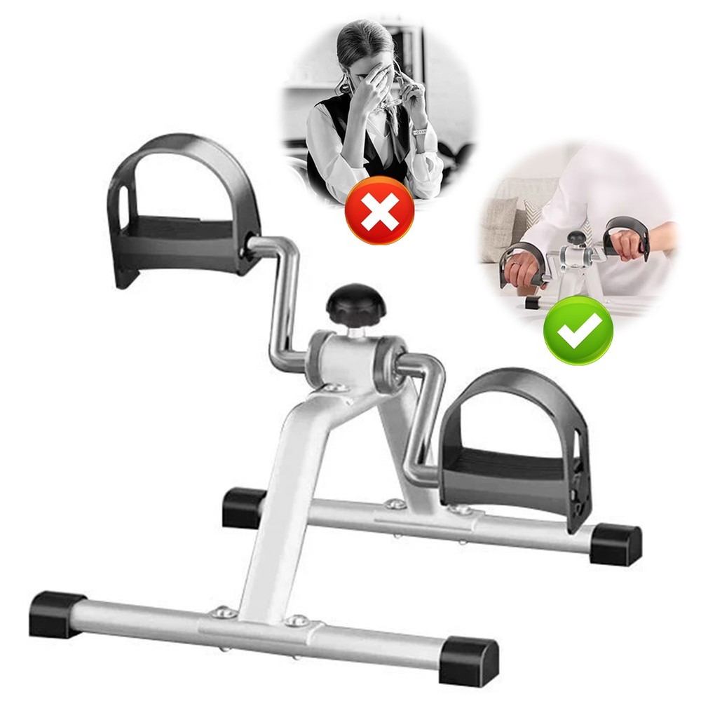 Mini Portable Pedal Exercise Machine Desk - Leg Arm Circulation and Strength