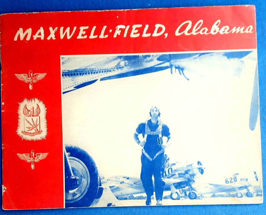 1943 USAAF Aviation Cadets Maxwell Field, Alabama RARE RED COVER Soldier Notes