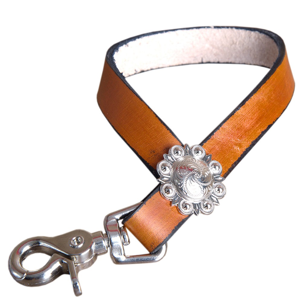 HILASON Leather Horse Tie Down Hobble Keeper Sunset Hand Tool- 4 Inch | Ties