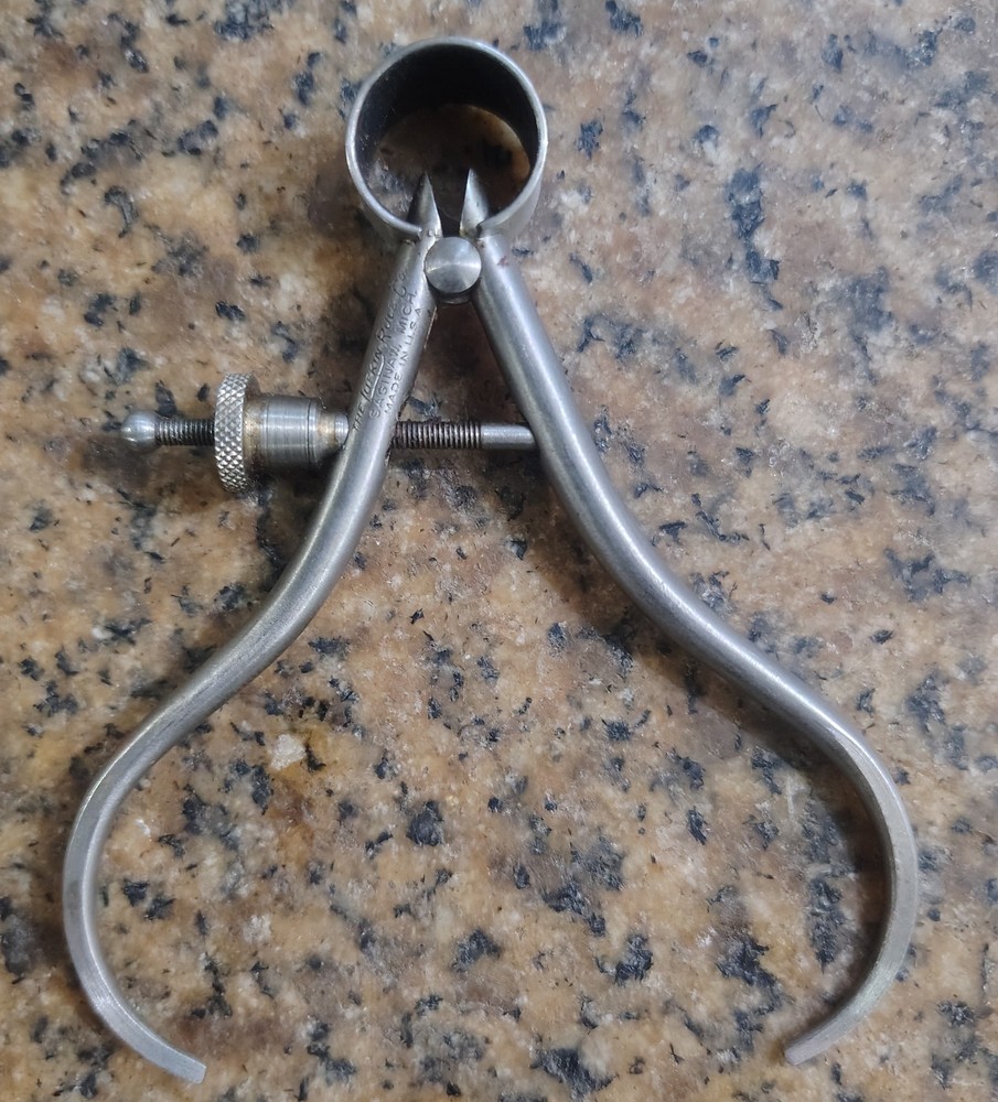 🗽 VINTAGE MINI LUFKIN 2" OD CALIPER MACHINIST/ TOOLMAKER