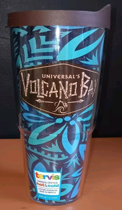 TERVIS 24oz Universal Studios Volcano Bay Large Hot Cold Travel Cup Mug Vacation
