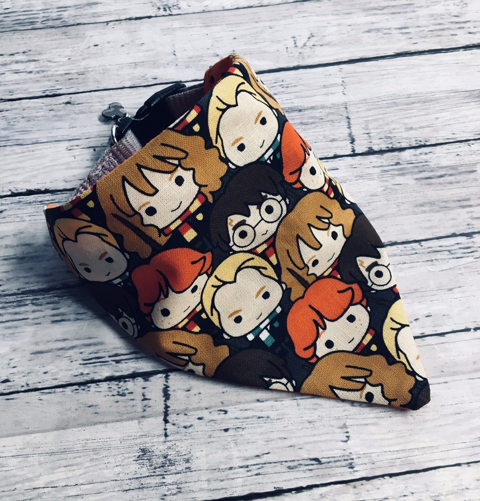 Cat Bandana Witches Wizards Magical Spells One Size Handmade