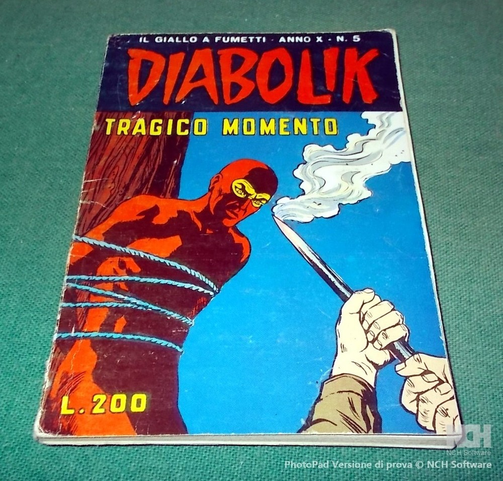 DIABOLIK year X no. 5 "Tragic Moment" Astorina editions 1971