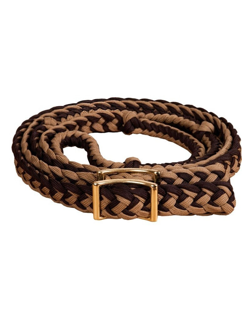 Circle Y Reins Knotted Barrel Braided Nylon Stretch 3/4" x 8' 6182