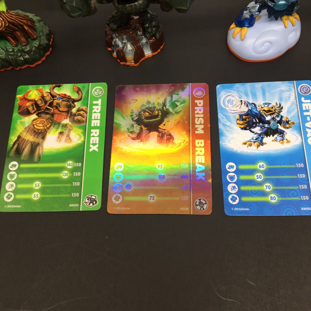 Skylanders Giants Orange Base Figures- Prism Break, Jet-Vac, Tree Rex, Crusher