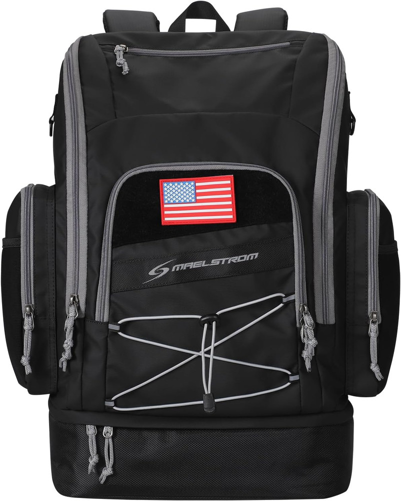 Swim Backpack 35L - Waterproof with Separate Shoe & Wet Compartment for Gym and