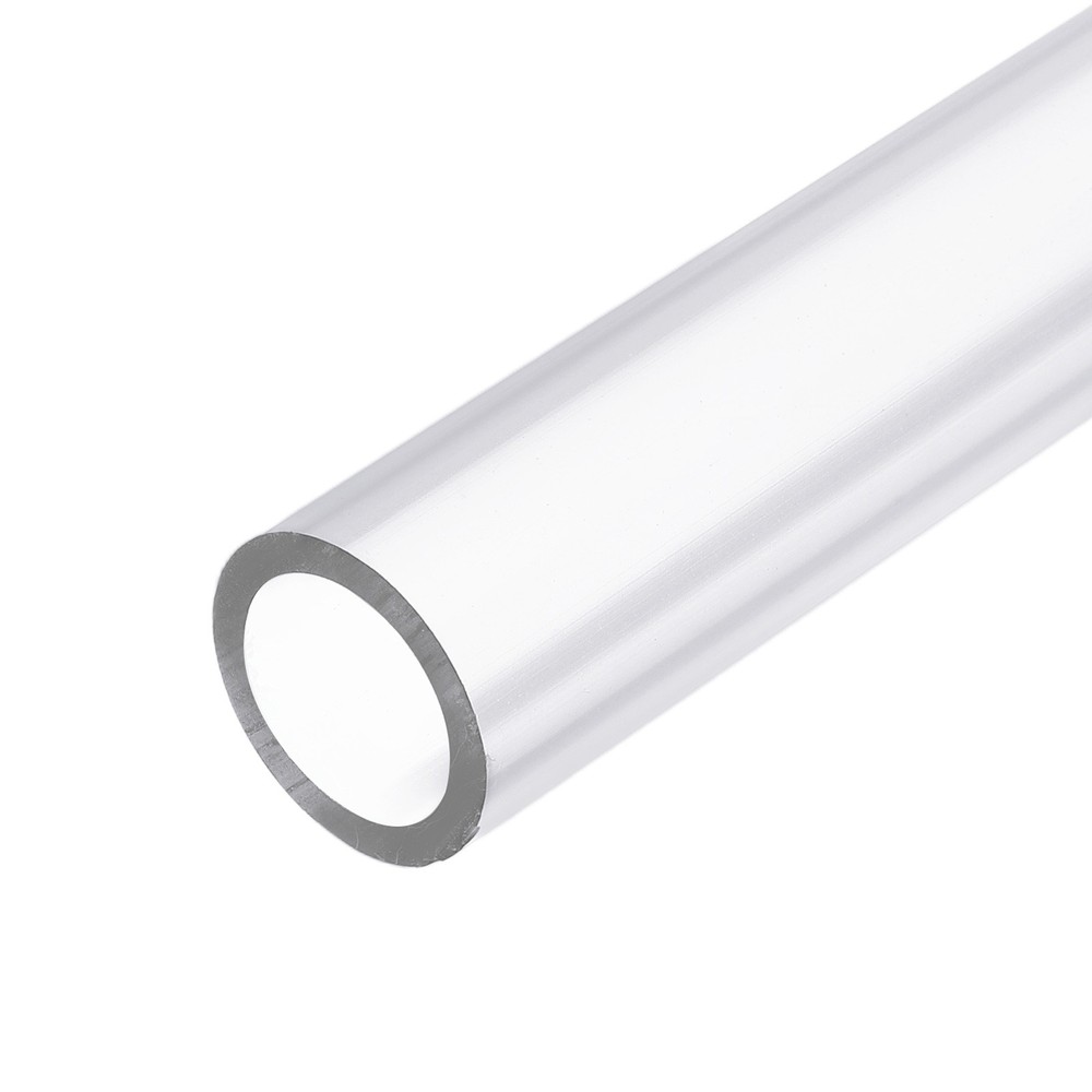 Clear Pipe High Impact Rigid Tube 0.79" ID 0.98" OD 1.08ft