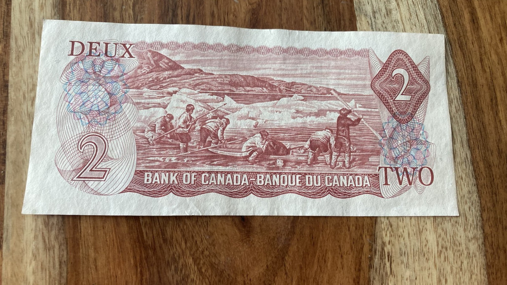 1974 Canada $2 Bill- Two Dollar Note- Canadian Currency-