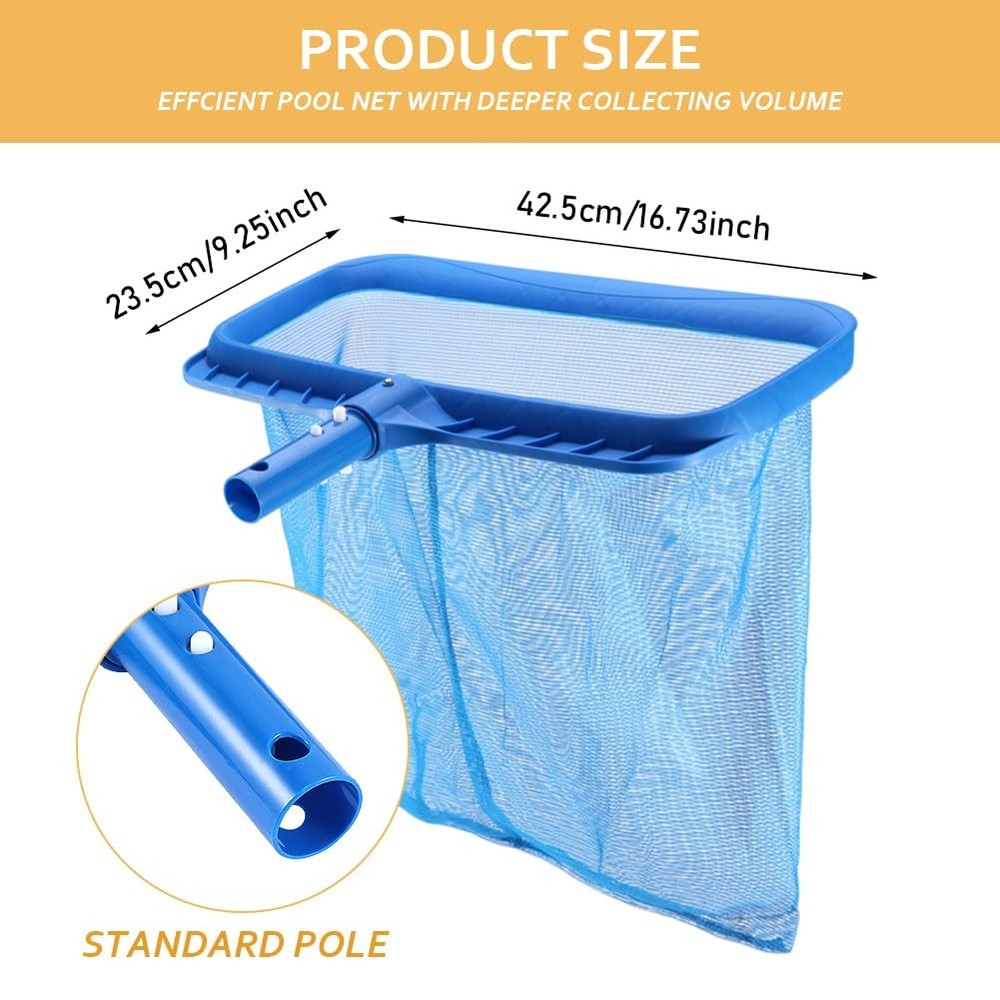 Pool Skimmer, Professional Pool Skimmer Net Without Pole, Swimming Pool Leaf ...