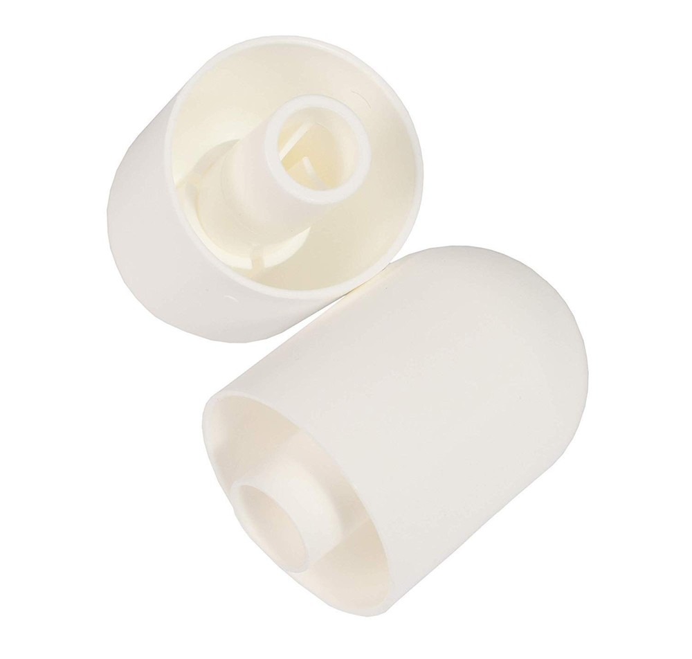 Tall Toilet Bolt Caps set Pair No Cut Universal White Caps set 2P