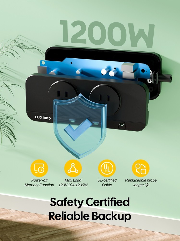 LUXBIRD Temperature Humidity Controller Smart Start Delay WiFi Remote Control CF