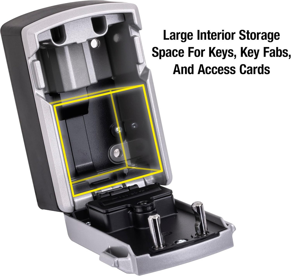 Master Lock Digital Lock Box for Keys with Code, Electronic Wall Mount Key Safe