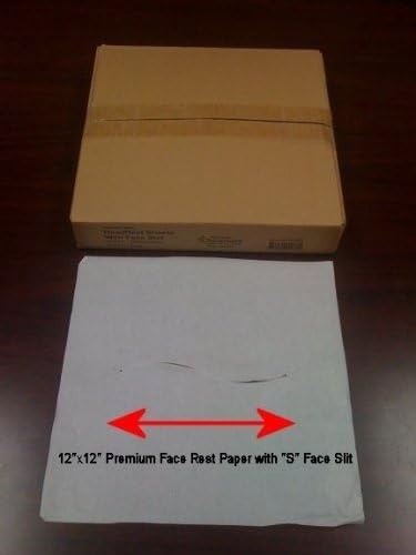 Chiropractic Headrest Papers with Face Slot in White Size: 12 x 12
