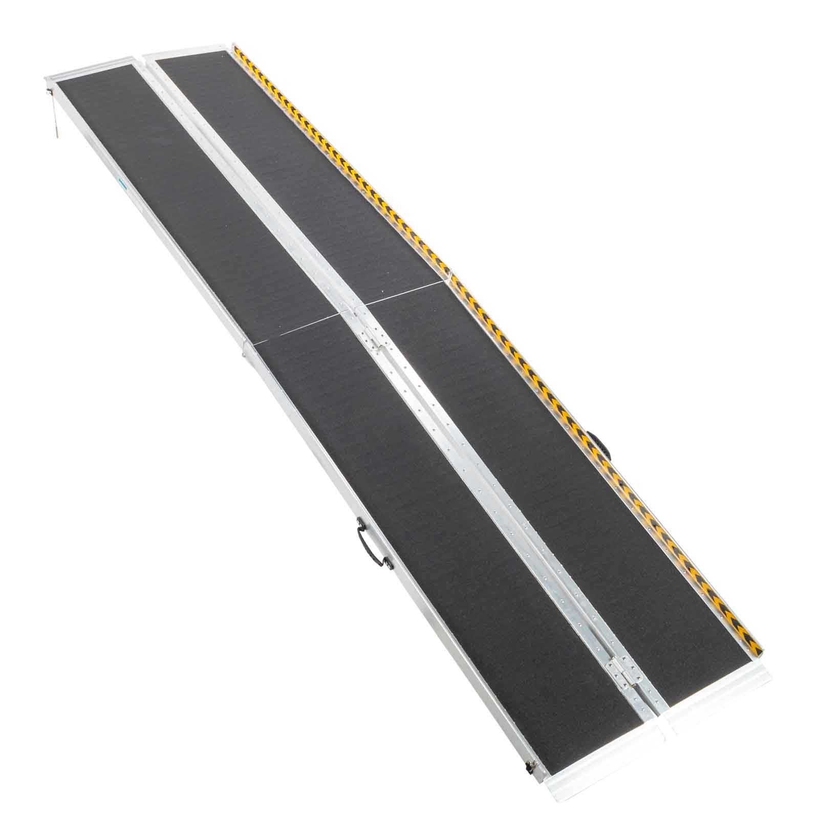 10ft Aluminum Folding Wheelchair Ramp Handicap Scooter Ramp Non-Slip 800LBS
