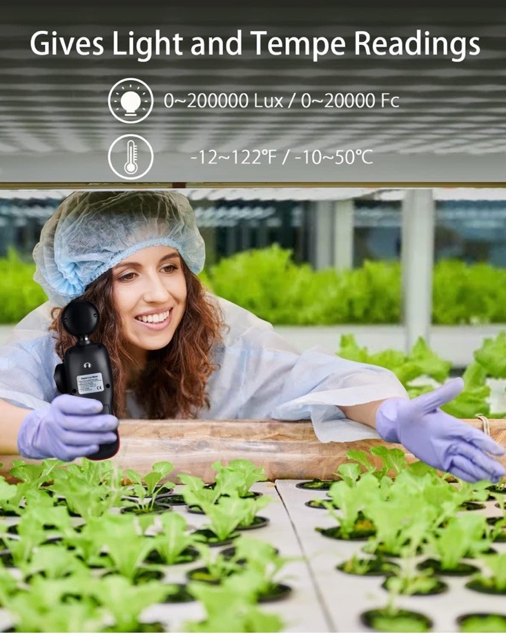 Digital Lux Meter WT81 - measuring illumination and brightness MISSING BATTERIES