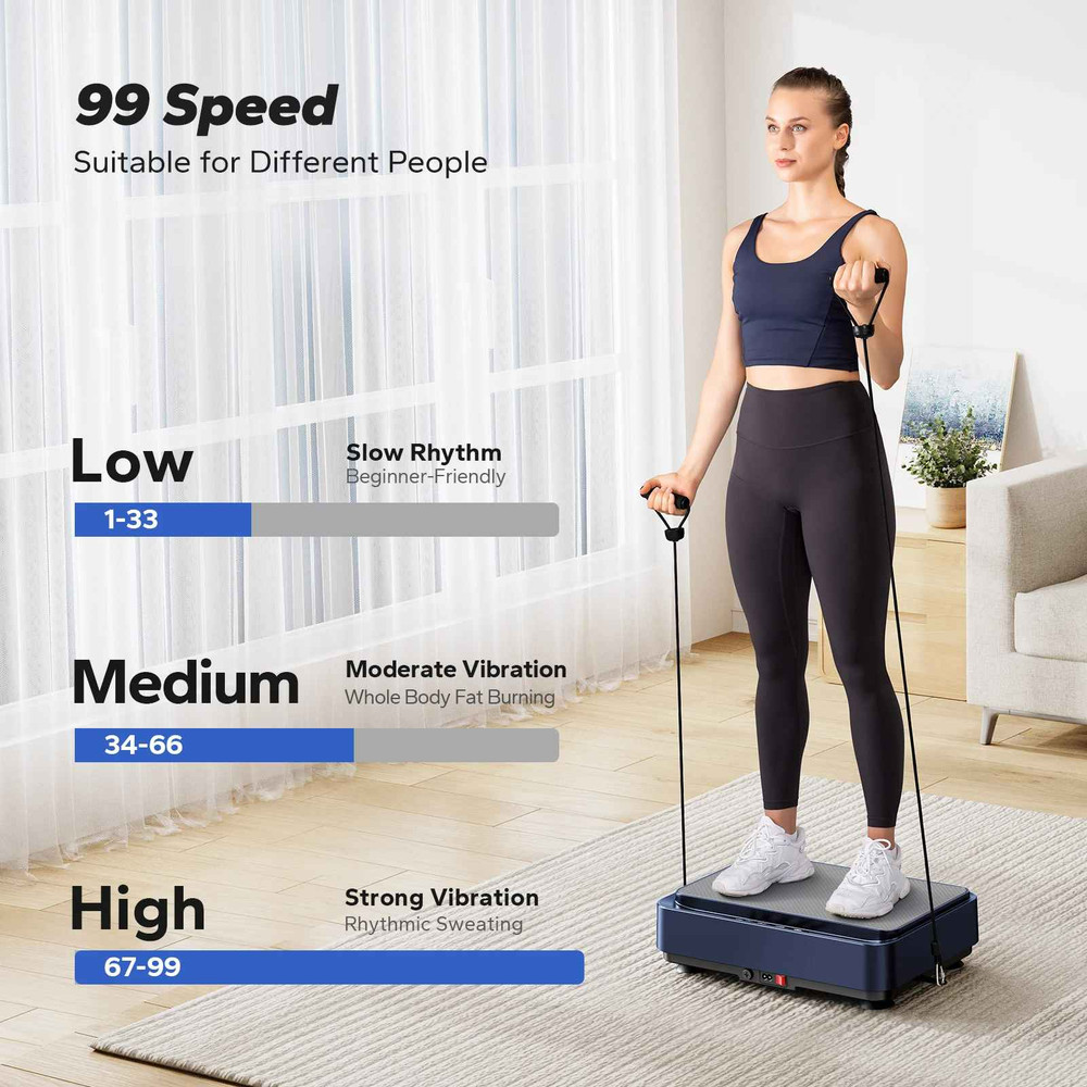 Platform Fitness Vibrating Plate Exercise Vibration Machine Full Body Workout