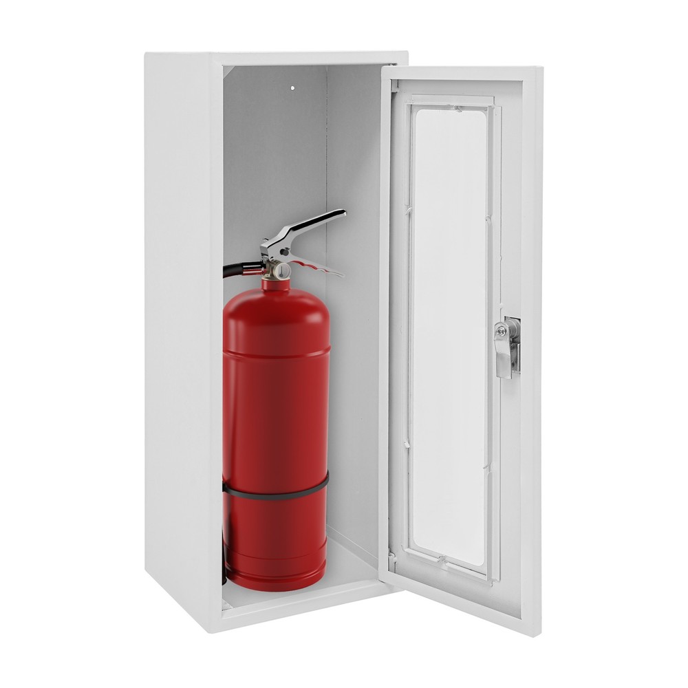Heavy Duty Fire Extinguisher Holder Wall-mounted Fire Extinguisher Cabinet White