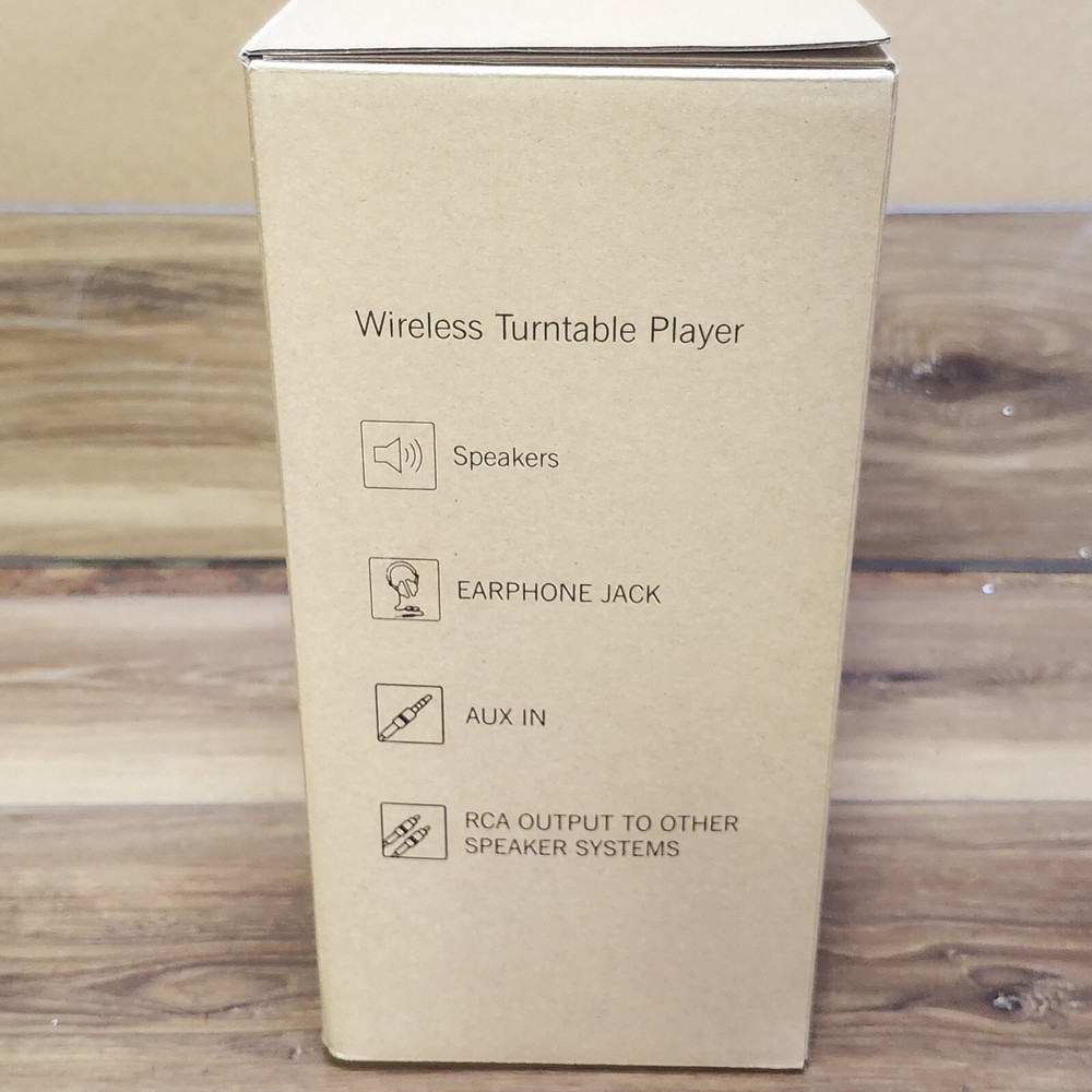 New Vinyl Record Player Wireless Built-In Stereo Speaker