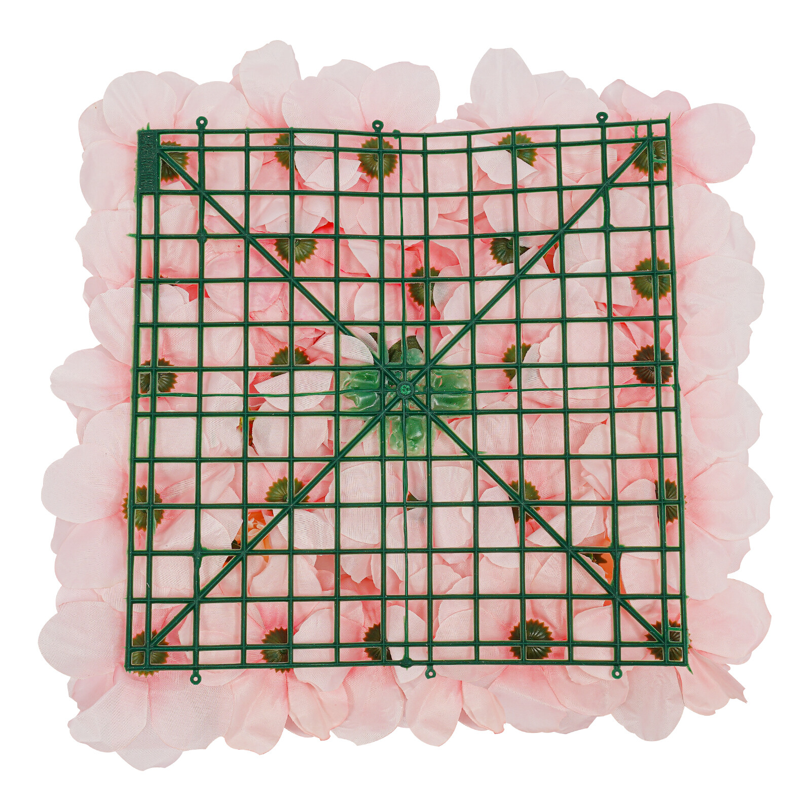 3D Flower Wall Panel-12pcs Artificial Flower Wall Background Silk Rose Wedding