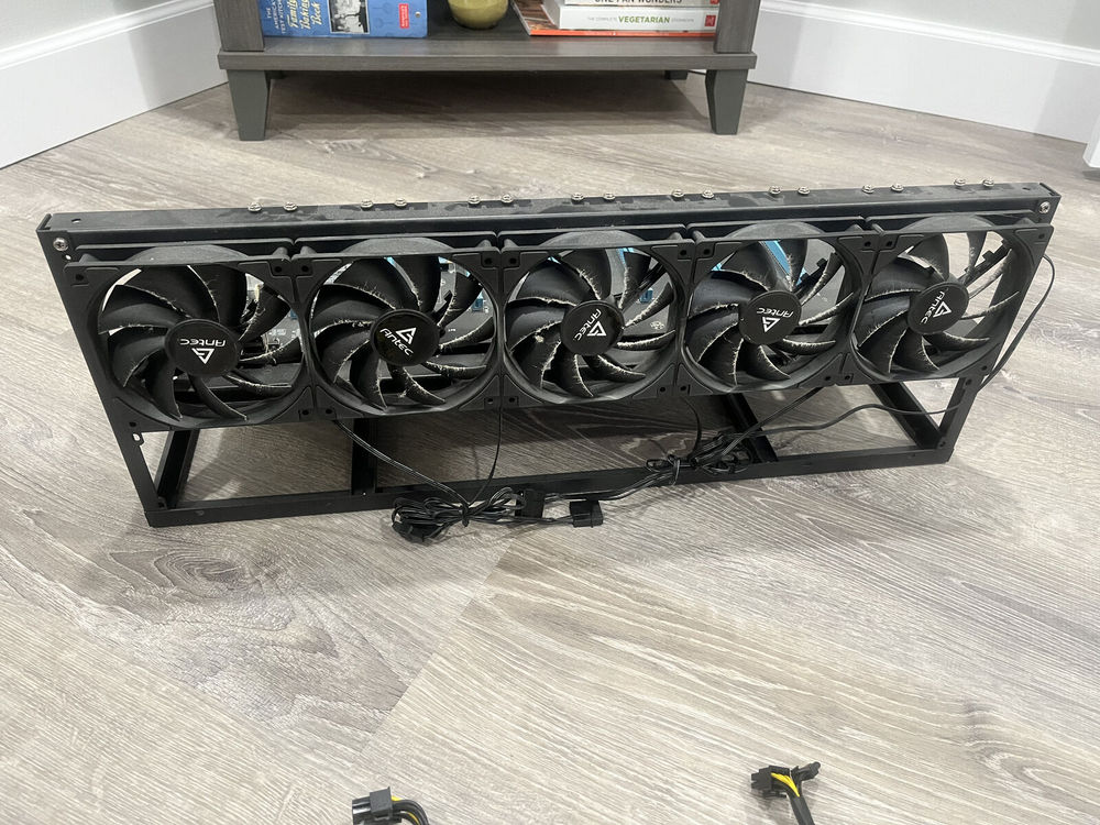 Crypto Mining Rig 8 GPU Slot Miner Mobo w/ Cables