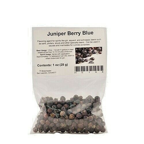 1 Lb Dried Blue Juniper Berries (Whole) - 16 oz package - Distilling Gin Spirits