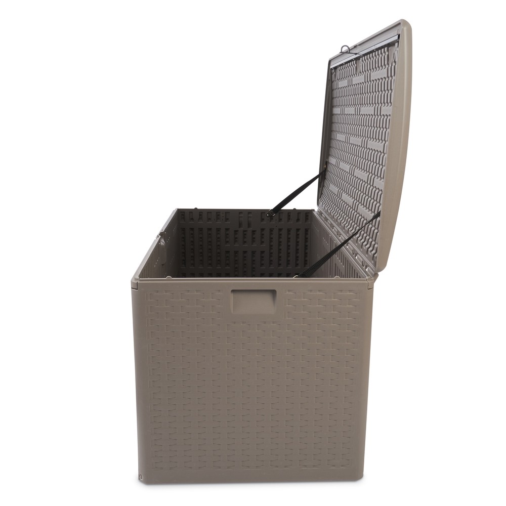 Plastic Development Group HDEDB99G 99-Gallon Resin Storage Deck Box, Driftwood