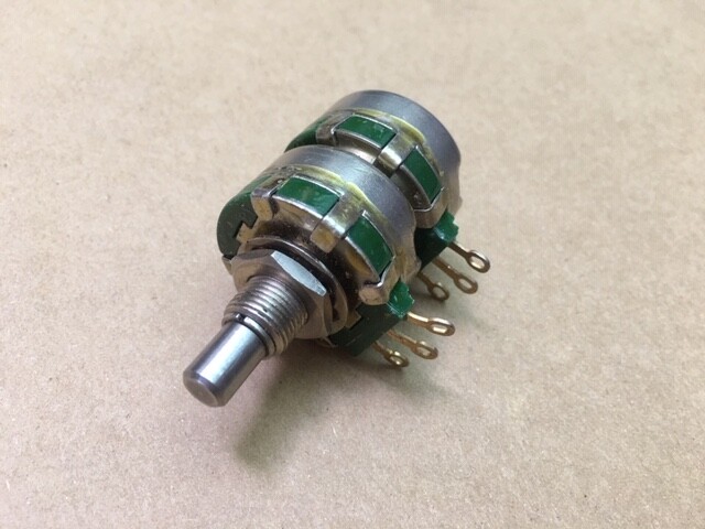 CLAROSTAT A100K 100K LOG dual gold pin potentiometer (12AX7.ECC82 volume control
