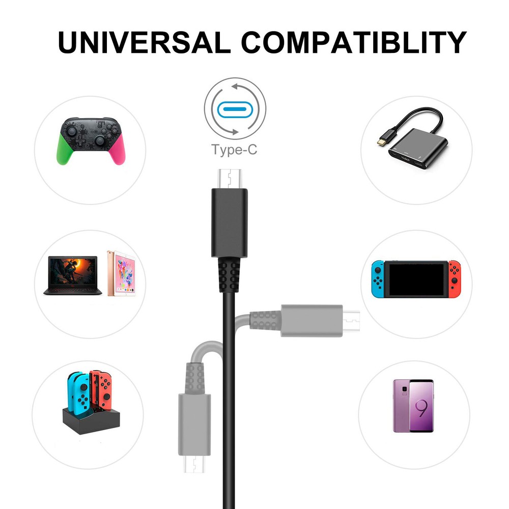 For Nintendo Switch & Pro Controller AC Power Supply Adapter Wall Travel Charger