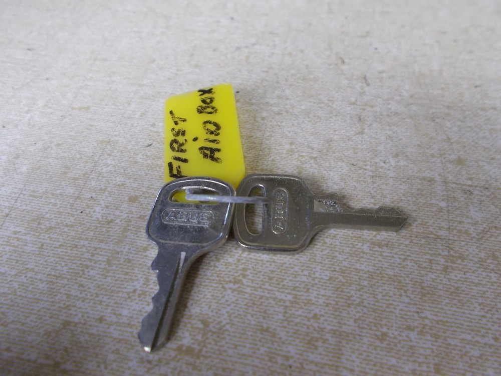 Set of 2 ABUS First Aid Box Keys *FREE SHIPPING*