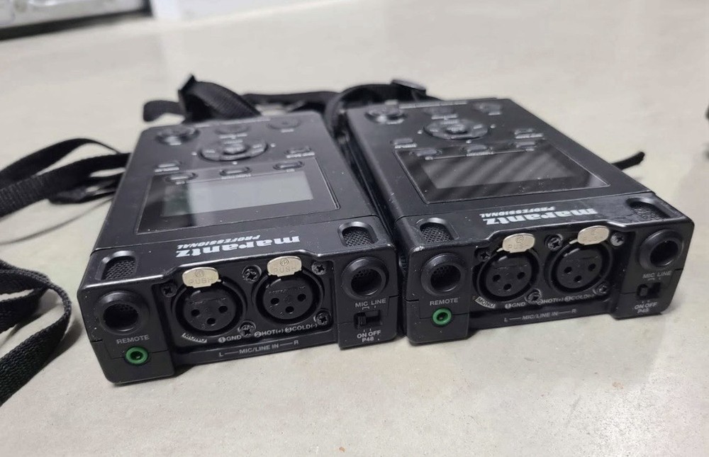 Tested! (2) Marantz PMD661 Professional Solid State Audio Field Recorders + Bag